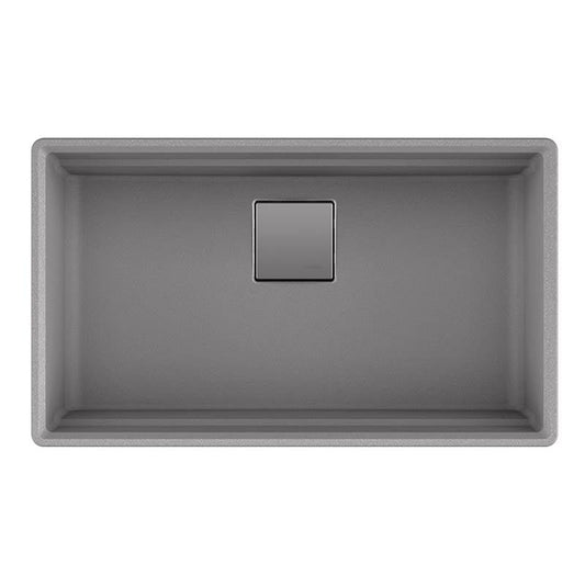 Franke Peak Undermount Granite Stone Grey Sgl 36 Cab