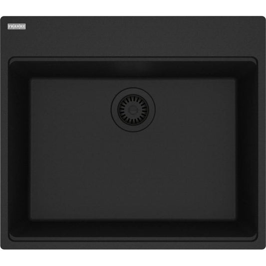 Franke Maris Topmount Granite Matte Black Single 27Cab