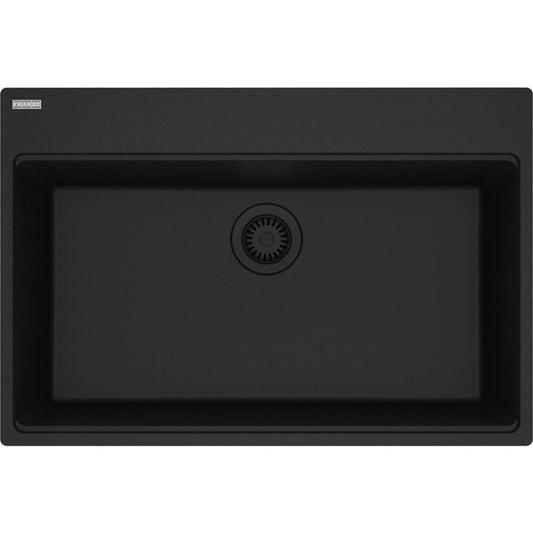 Franke Maris Topmount Granite Matte Black Single 33Cab