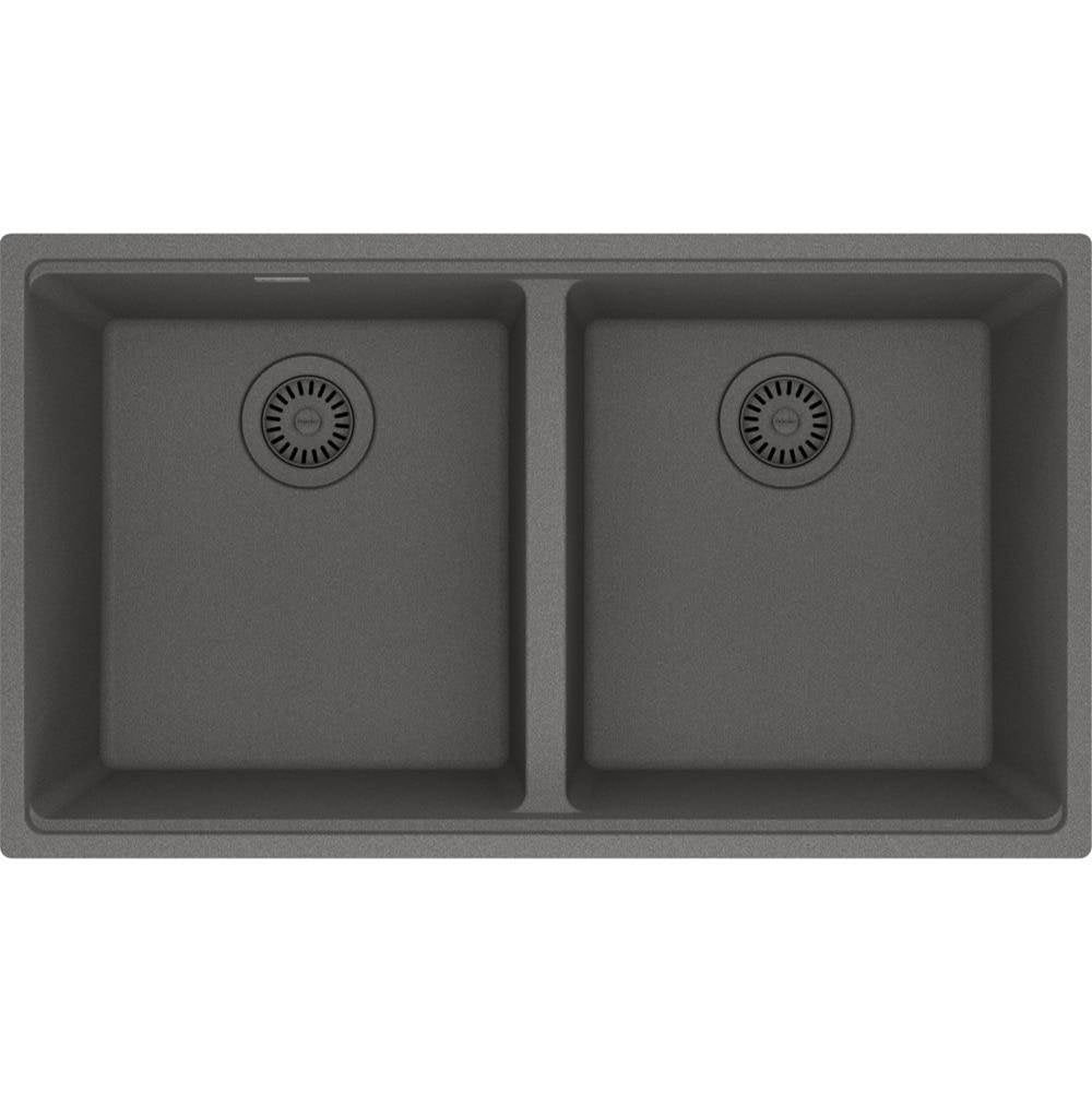 Franke Maris Undermount Granite Stone Grey Double 36Cab