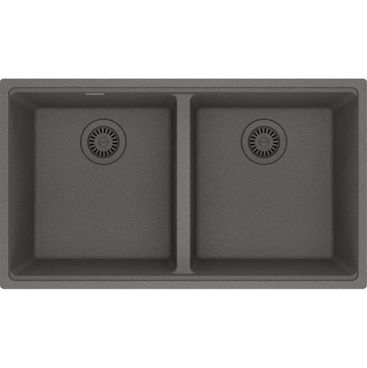 Franke Maris Undermount Granite Stone Grey Double 36Cab