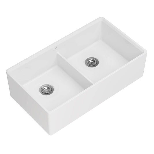 DXV 36x20 Double Bowl FFC Sink w/ Grid Drain