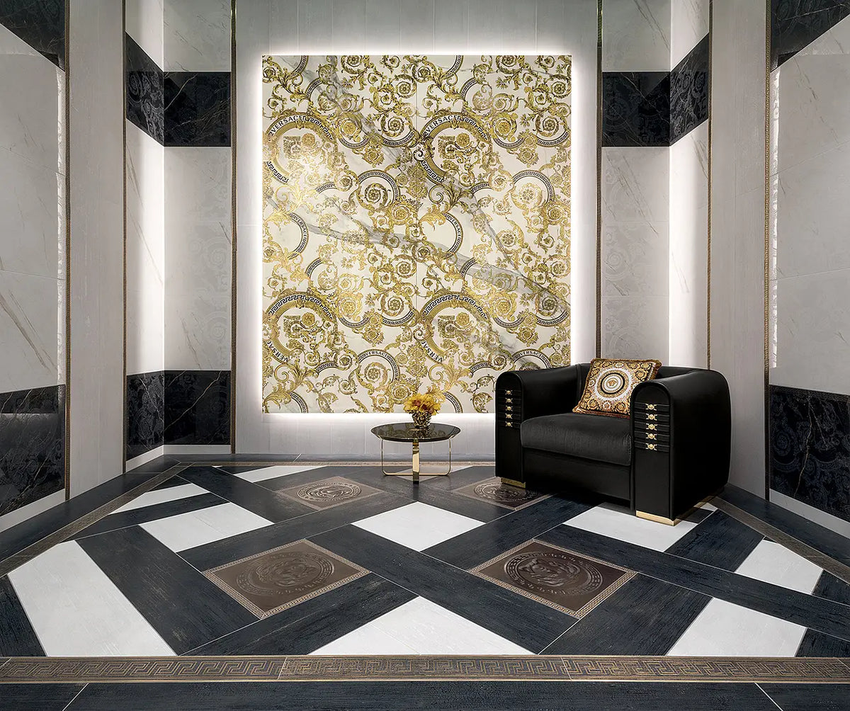 BAROCCO MAXI WHITE - VERSACE CERAMICS