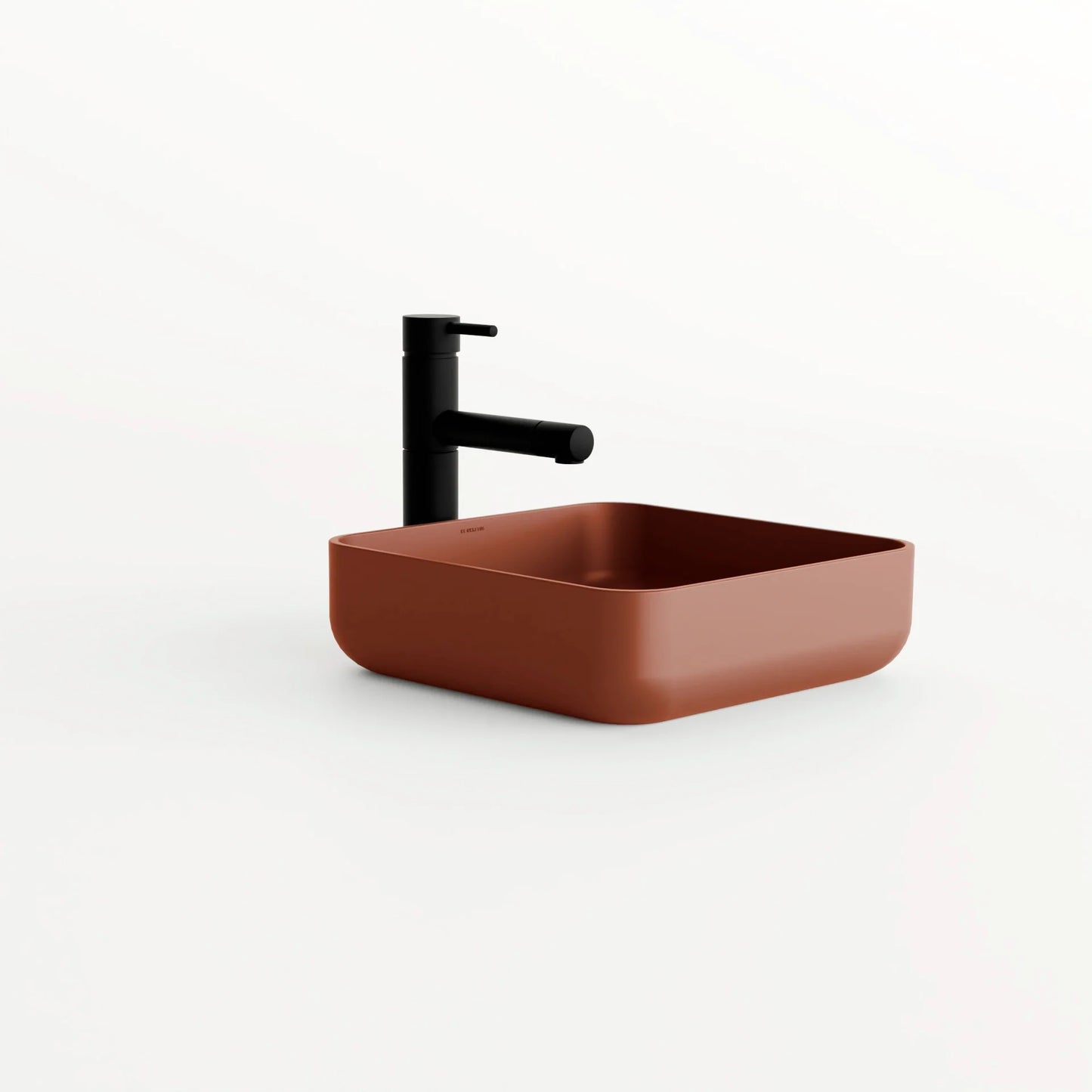 Concrete Vessel Sink Flow 03 Collection 14.5'' Length x 14.5'' Width x 4.3'' Depth