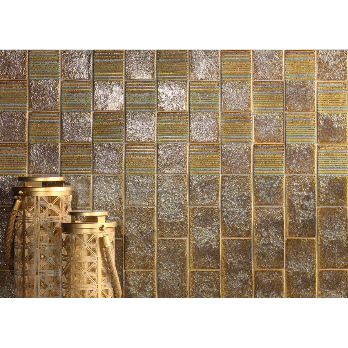 E by Emser TEXTURO - 4X8, OCHRE, GLOSSY (SALE)