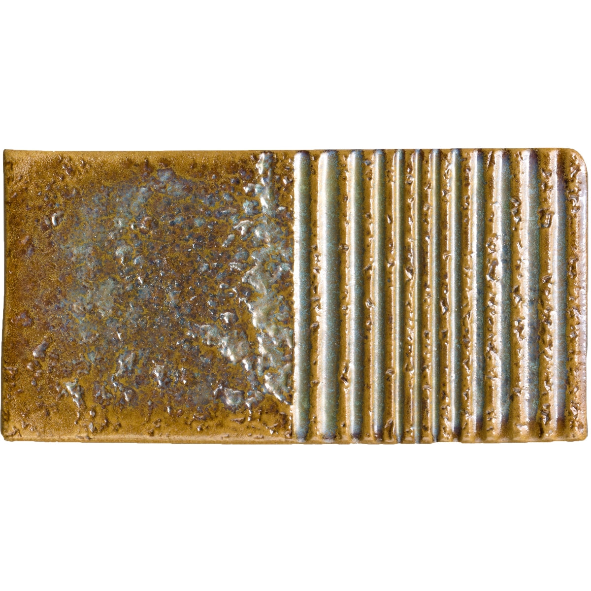 E by Emser TEXTURO - 4X8 RIFT, OCHRE, GLOSSY (SALE)
