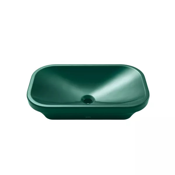 TOTO Rectangle Vessel Lavatory - LT733 — Forest Green Made to Order (MTO)