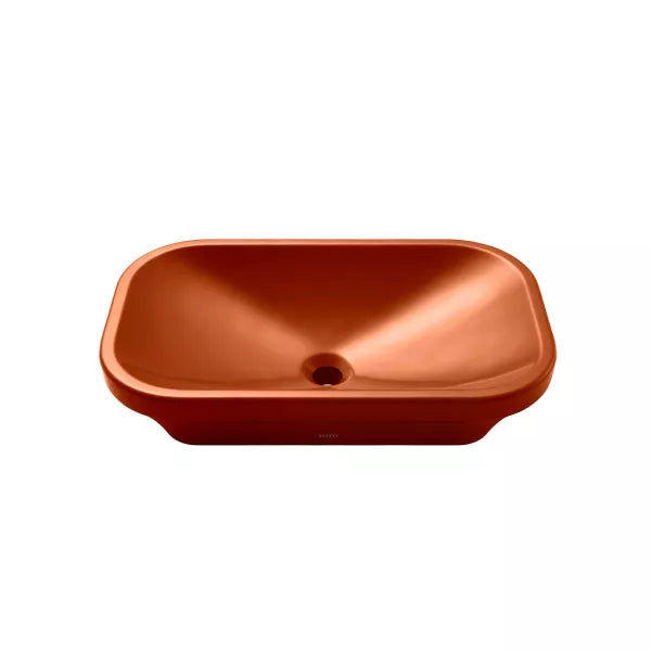 TOTO Rectangle Vessel Lavatory - LT733 — Scarlet Red Made to Order (MTO)