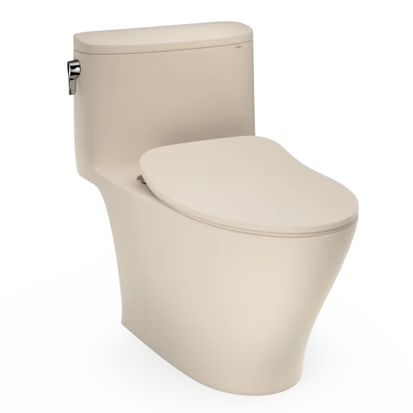 TOTO Nexus® One-Piece Toilet, 1.28 GPF, Elongated Bowl - Slim Seat - MS642234CEFG — Matte Beige Made to Order (MTO)