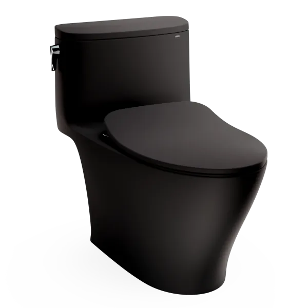 TOTO Nexus® One-Piece Toilet, 1.28 GPF, Elongated Bowl - Slim Seat - MS642234CEFG — Matte Black