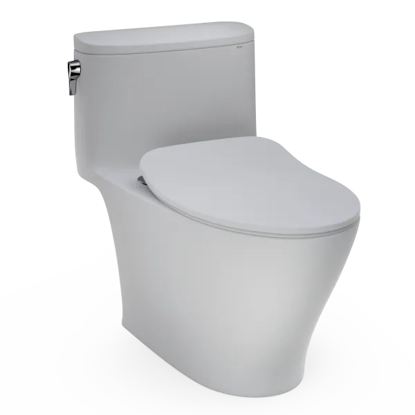 TOTO Nexus® One-Piece Toilet, 1.28 GPF, Elongated Bowl - Slim Seat - MS642234CEFG — Matte Gray Made to Order (MTO)