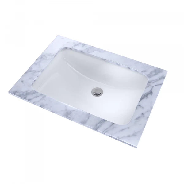 TOTO LT542G#01 rectangular undercounter lavatory in Cotton, official LT542G finish image LT542_01