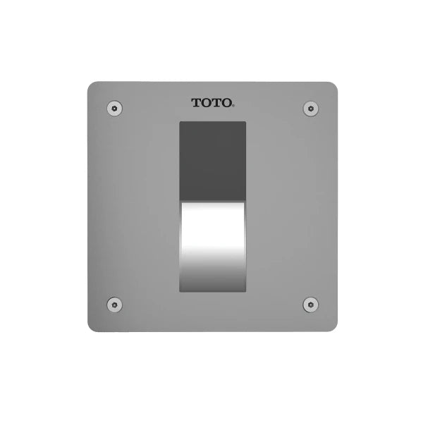 TOTO EcoPower concealed 4x4 toilet flush valve in stainless steel