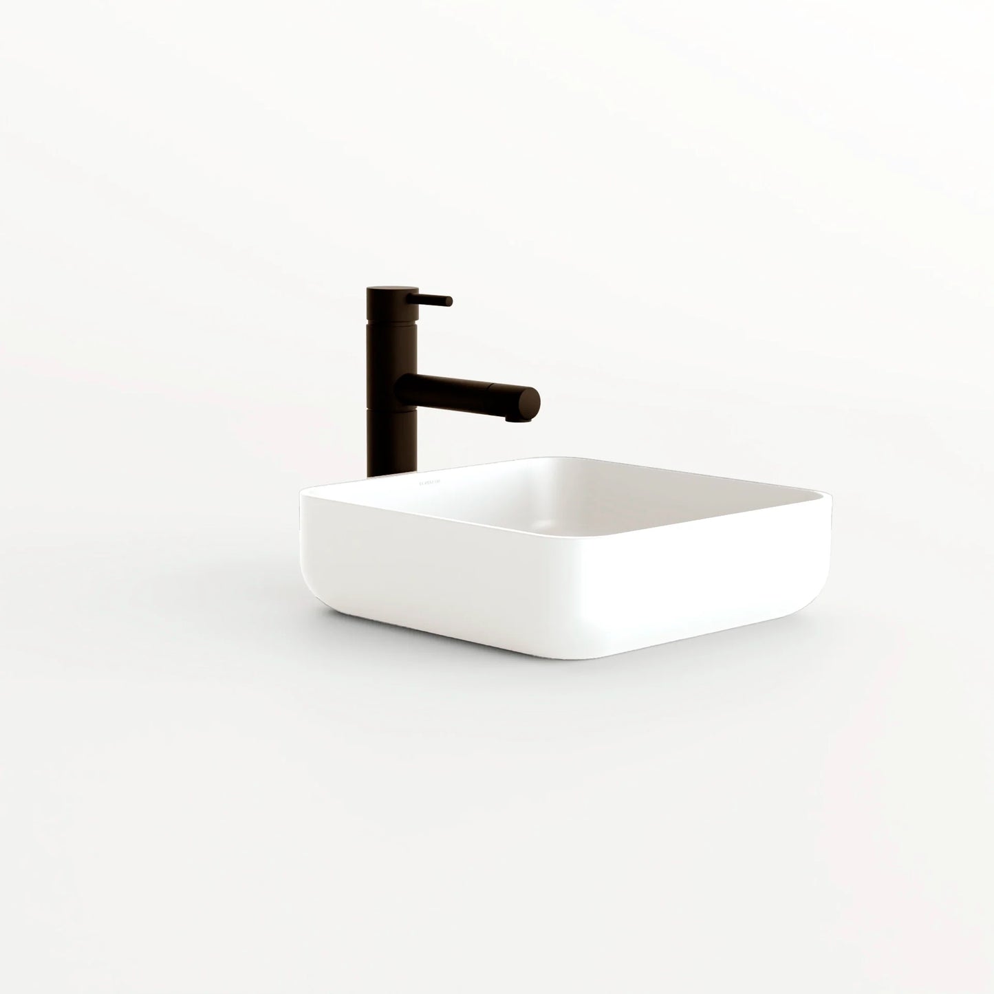Concrete Vessel Sink Flow 03 Collection 14.5'' Length x 14.5'' Width x 4.3'' Depth