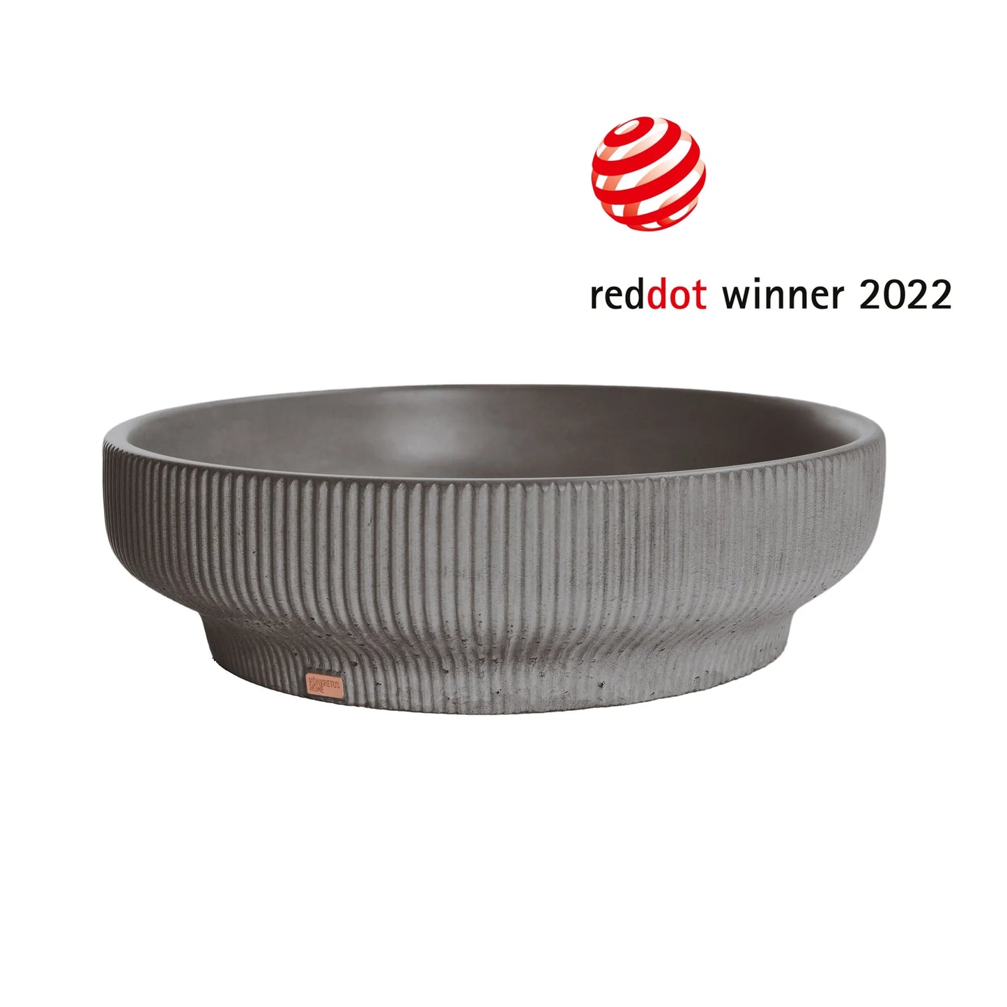 Concrete Vessel Sink Hasu Collection 14.5'' Length x 14.5'' Width x  4.3'' Depth