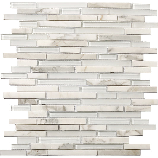 EMSER LUCENTE - 12X13 LINEAR STONE & GLASS BLEND, LIDO (SALE)