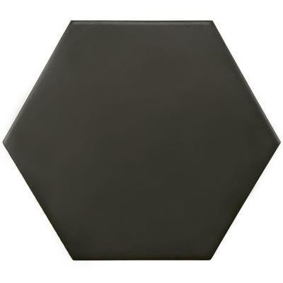 SD Royal Black Hexagon Matte Tile 5x4 (shipping charges apply)