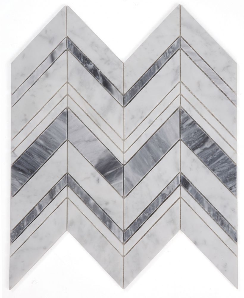 ELY Chevron Ravenna Lava 11.75 x 12.25
