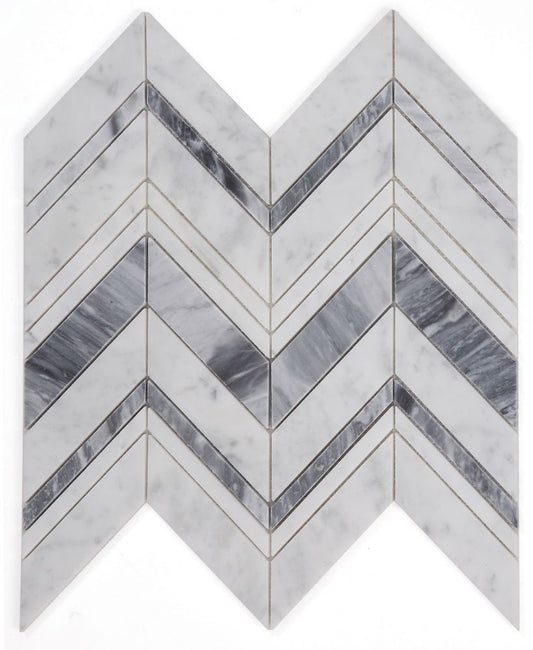 ELY Chevron Ravenna Lava 11.75 x 12.25