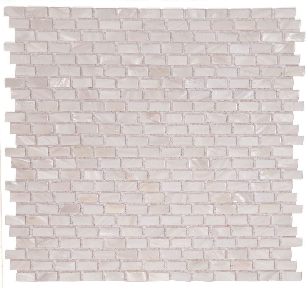 ELY Pearl White Mini Brick (Diana Pearl) 11.25 x 11.25