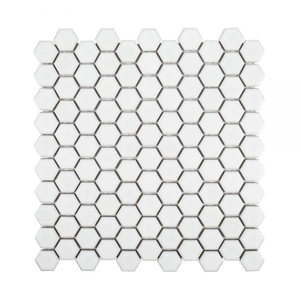 Jeffrey Court 1″ Hexagon 11.25″ x 11.25″ – Ivory (Call for special pricing)