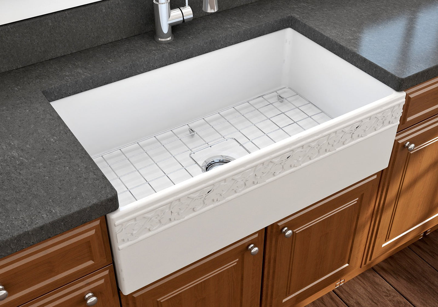 Bocchi Farmhouse Apron Front Fireclay 33" Single Bowl Kitchen Sink (Call for special pricing)