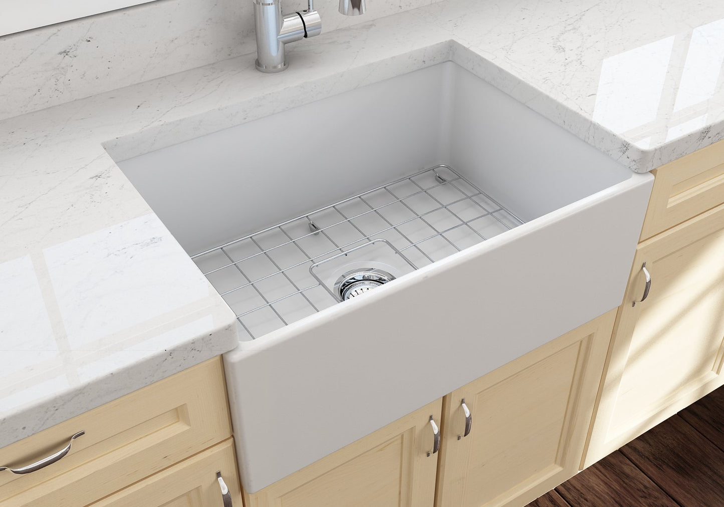 Bocchi Farmhouse Apron Front Fireclay 27" Single Bowl Kitchen Sink (Call for special pricing)