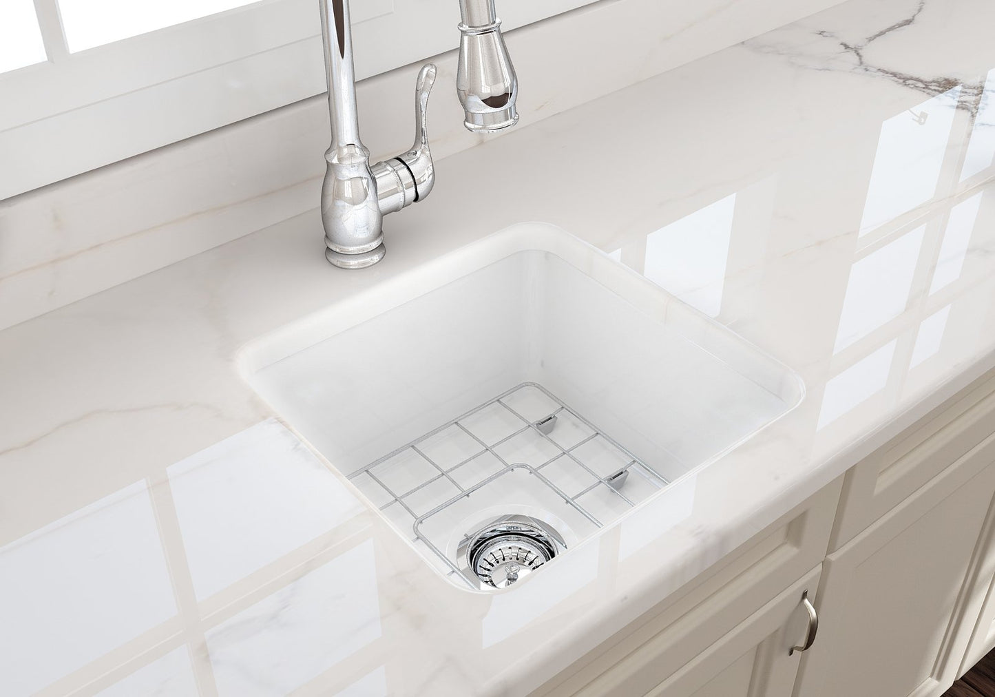 Bocchi Undermount Fireclay 18" Single Bowl Kitchen Sink (Call for special pricing)