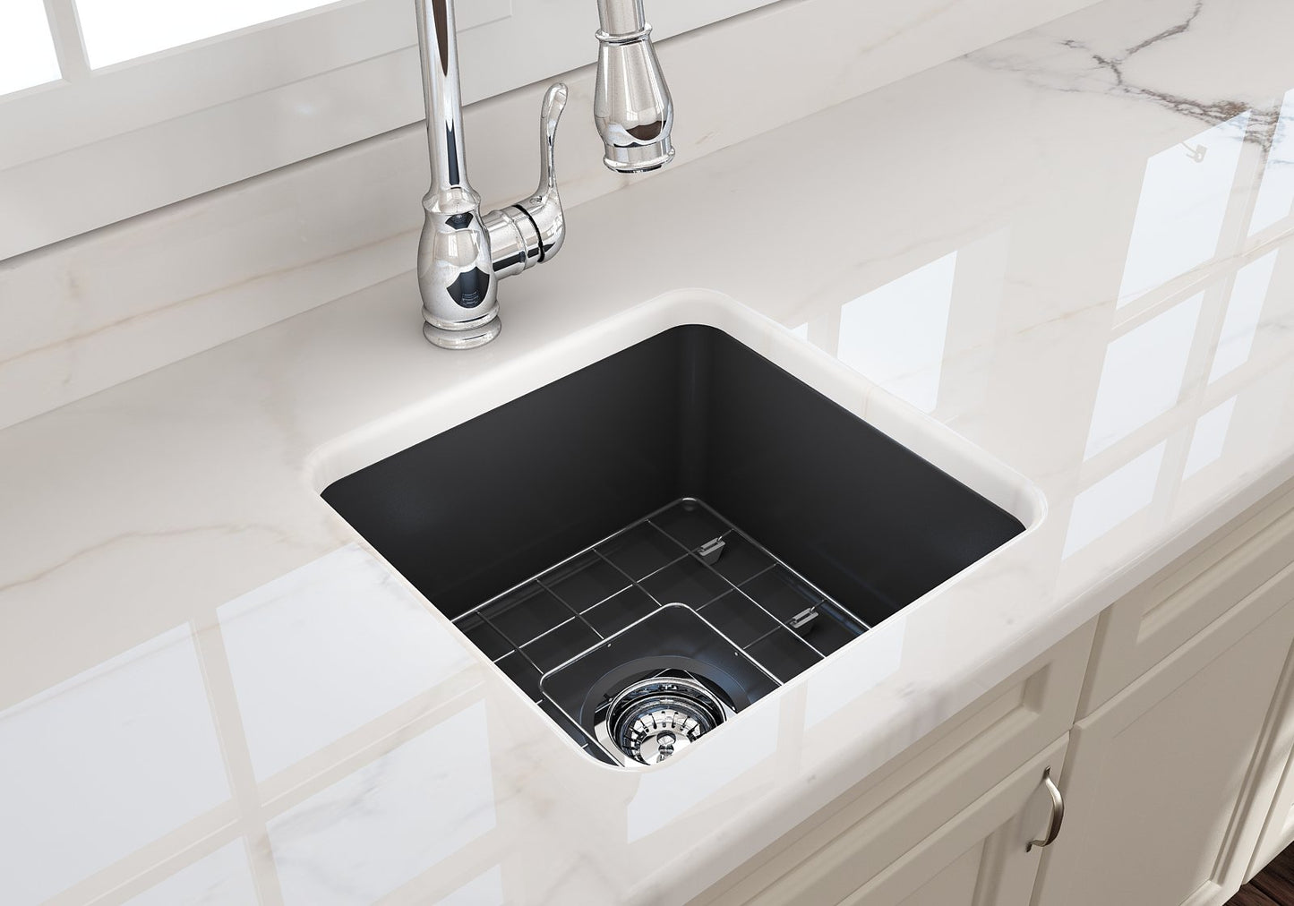 Bocchi Undermount Fireclay 18" Single Bowl Kitchen Sink (Call for special pricing)