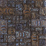 Roman Blue Tuna Stoneware Fish Design Mosaic (please call us for pricing)
