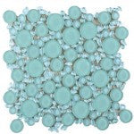 Circular Blue Lady Glass Mosaic 12x12 (please call us for pricing)