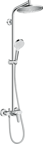 Hansgrohe Crometta S Showerpipe 240 1jet with single lever mixer