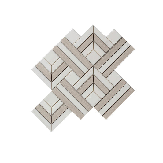 Jeffrey Court Topeka Beige Mosaic 11 x 13 