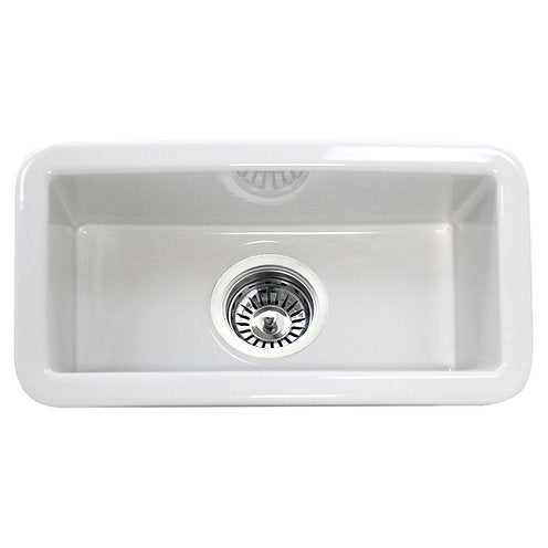 Nantucket White Dualmount Fireclay Bar/Prep Sink 9.25'' x 18.25''