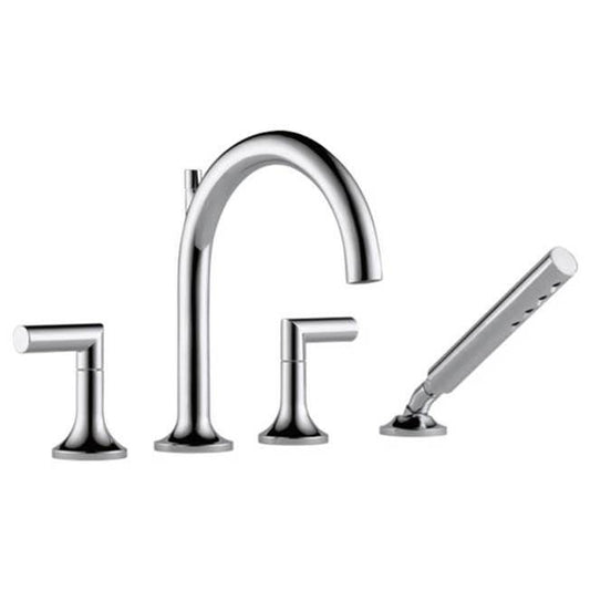 Brizo Odin 4 Hole Roman Tub with Hand Shower 