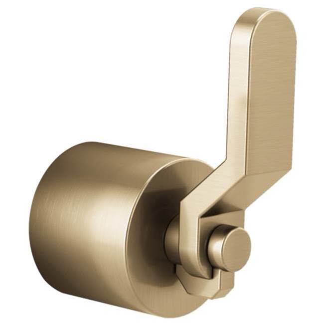 Brizo Litze Single Handle Freestanding Tub Filler Handle Kit Industrial Lever Luxe Gold 