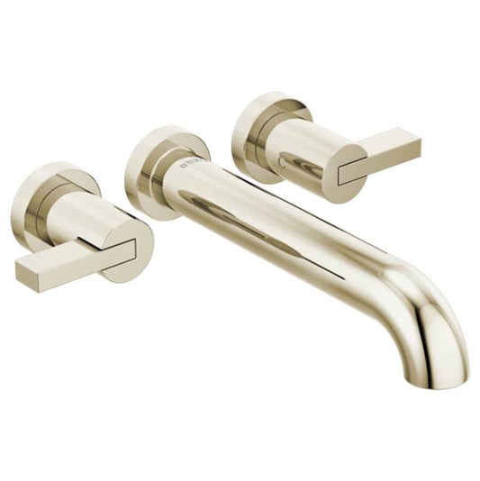 Brizo Litze Two Handle Wall Mount Tub Filler Polished Nickel