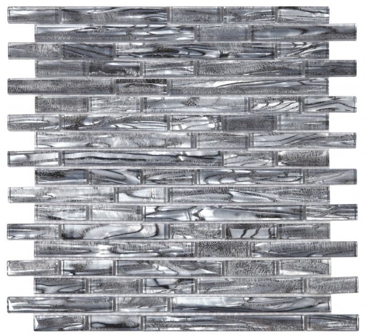 Elysium Linear Shell Silver 11.75x12 Mosaic