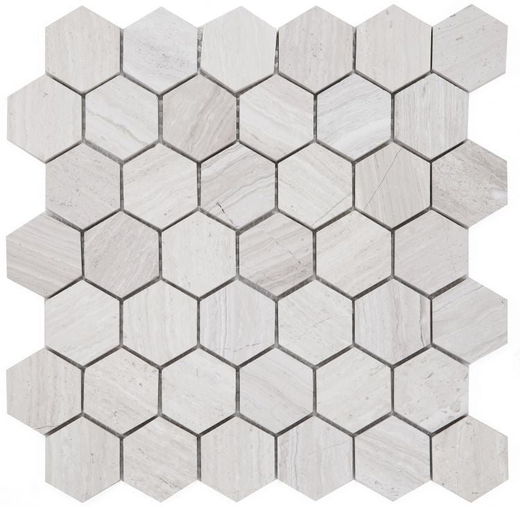 Elysium Hexagon Grey 12x12