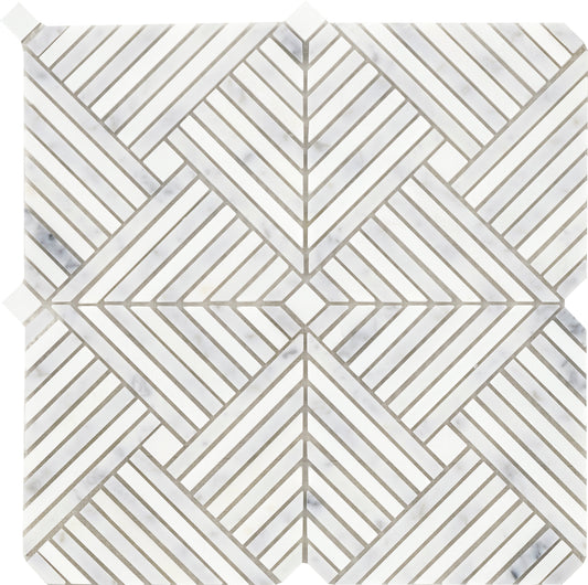 Emser Alluro Mini Palace Silver 12x12