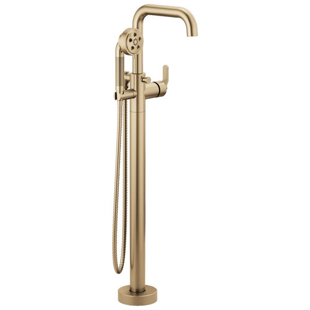 Brizo Litze: Single Handle Free Standing Tub Filler - Luxe Gold