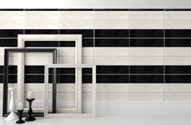Lungrano Finish Line White and Black Porcelain & Glass Series  (please call for special pricing)