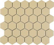 Lungarno Urban Textures Porcelain Hexagon Mosaics 2"x2"