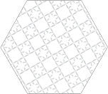 LUN Carrara Hexagon Mixed Decor 9.6"x11"