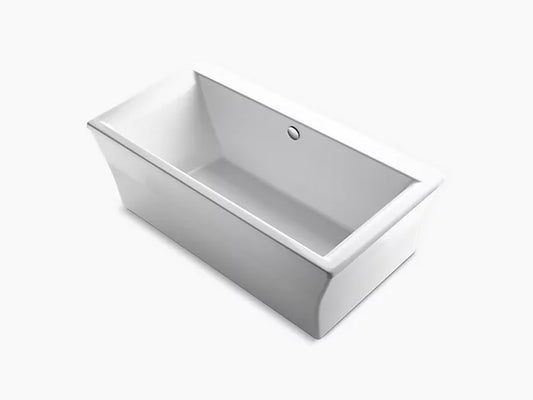 Kohler Stargaze Freestanding Bath with Fluted Shroud & Center Drain 72''x36'' K-6367-0