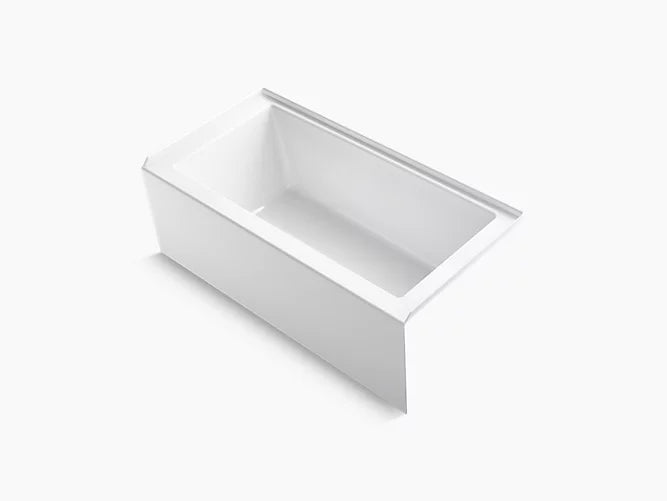 Kohler Underscore Rectangular Alcove Bath with Integral Apron, Integral Flange & R-Drain 60'' x 30''