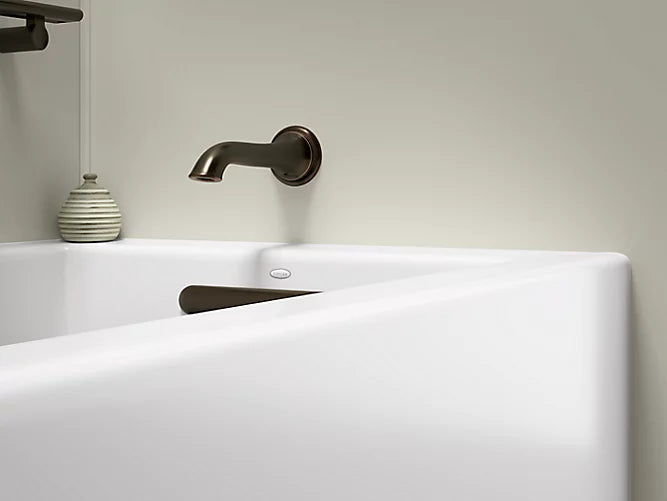 Kohler Underscore Rectangular Alcove Bath with Integral Apron, Integral Flange & R-Drain 60'' x 30''