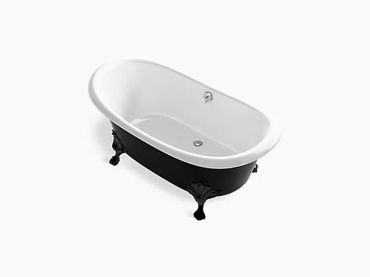Kohler Artifacts Freestanding Bath Iron Black Exterior 66 1/8'' x 32 1/2''