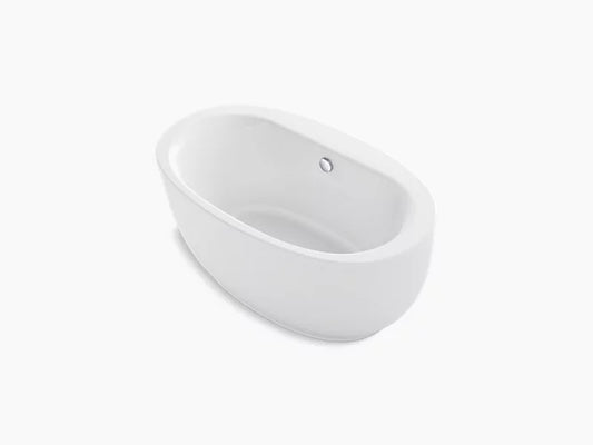 Kohler Sunstuck Oval Freestanding with Fluted Shroud & Center Drain 60'' x 34''