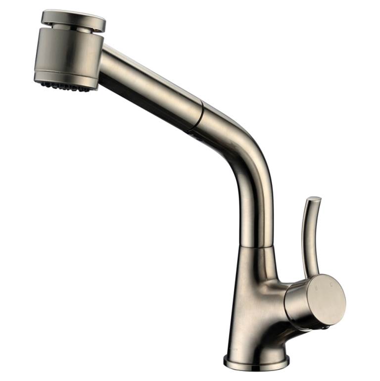 Dawn AB50 3707BN Single Lever Pull-Out Spray Kitchen Faucet 